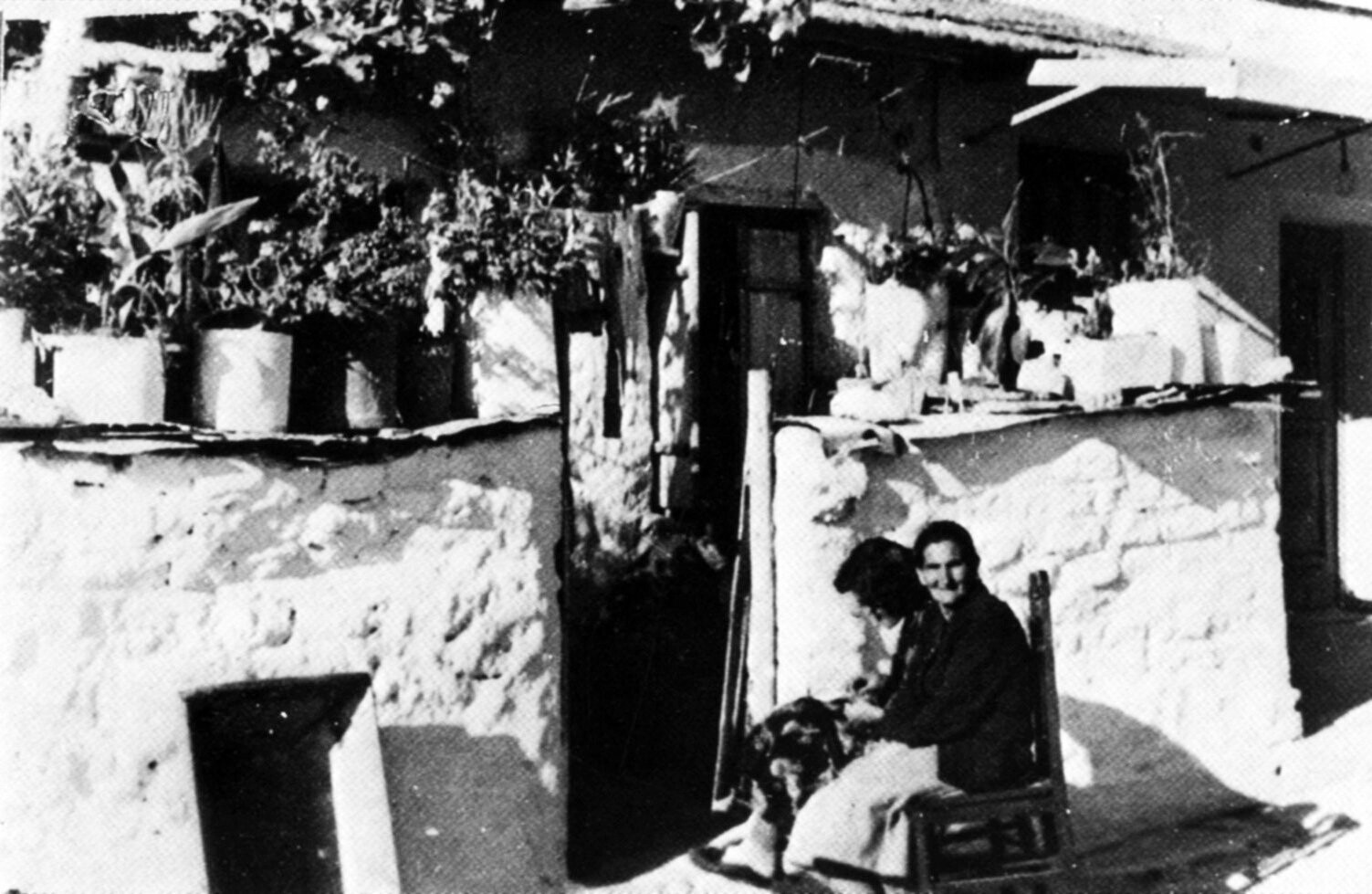 159. Καισαριανή 1950-51. Φωτο Παπαδημητρίου Έλλη, Γαλάτη Ασπασία και Γιώργος Μανουσάκης.